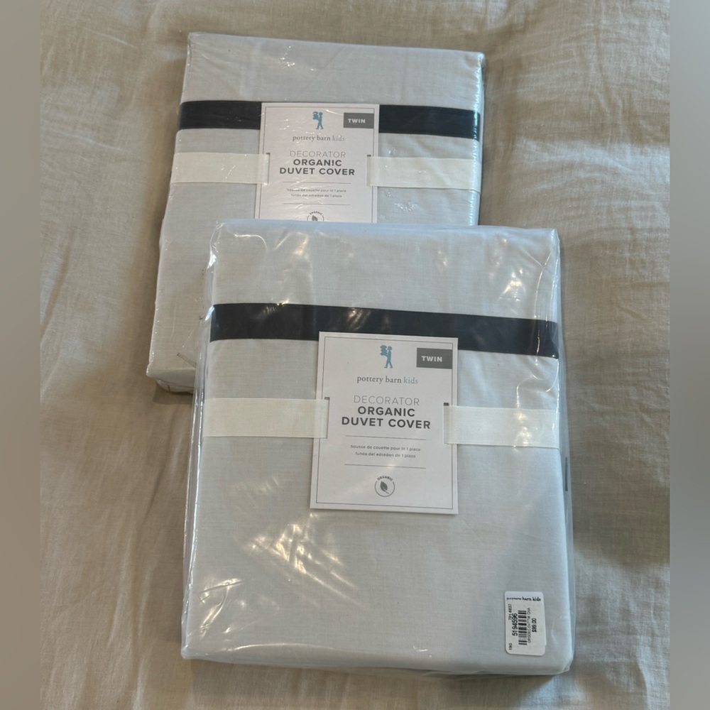 Pottery Barn Kids - Twin Decorator Organic Duvet Cover